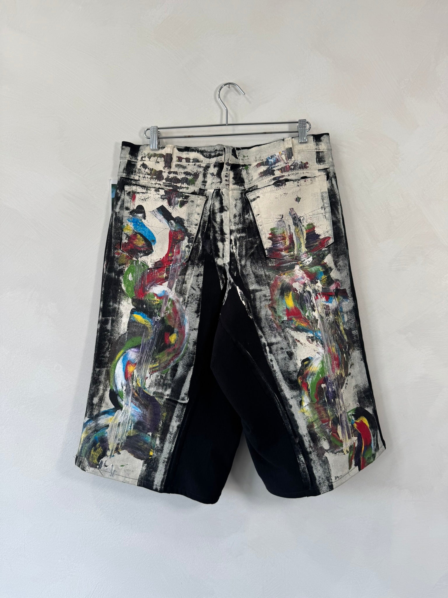 The Magritte Black Denim Shorts