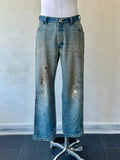 Jeans en jean peints vintage