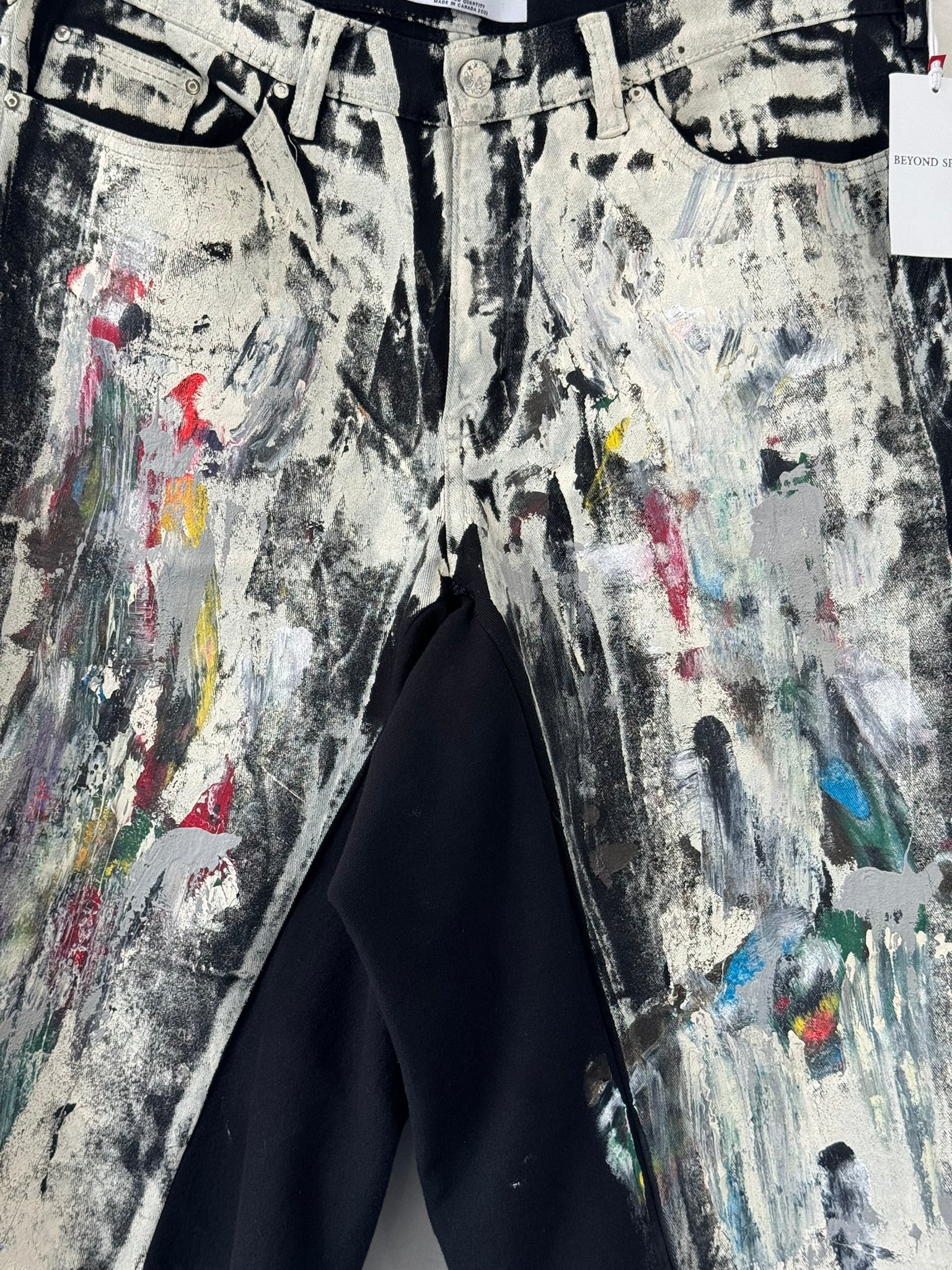 The Magritte Black Denim Shorts