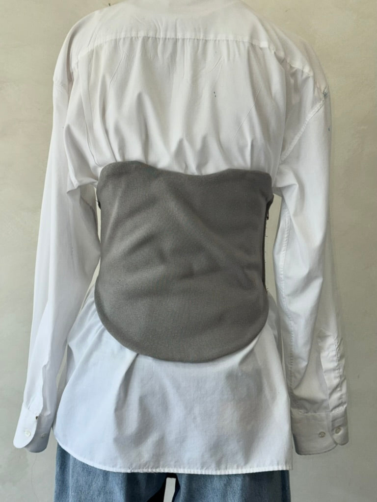 Corset en maille côtelée