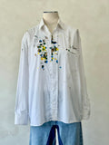 Chemise à col La Maison effet éclaboussures de peinture
