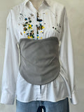 Corset en maille côtelée