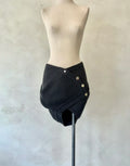 Mini-jupe en maille de laine recyclée
