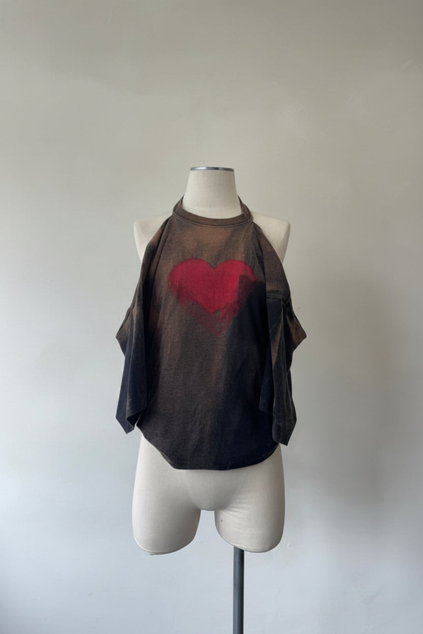 Renewed Painted Open Back T-Shirt