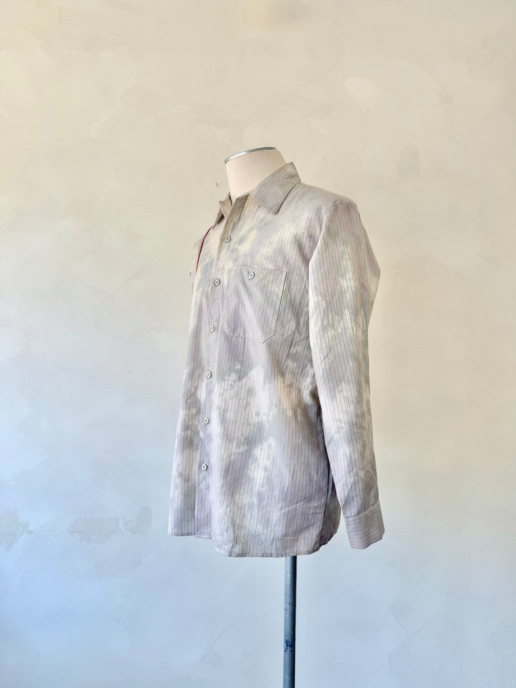 Chemise rayée à col renouvelée