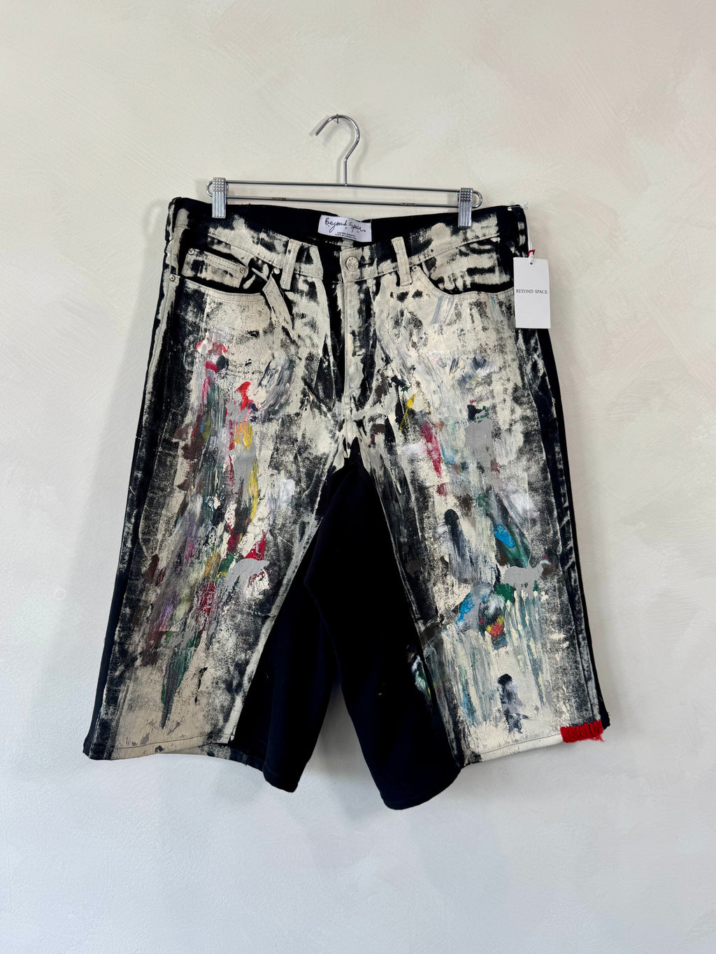 The Magritte Black Denim Shorts