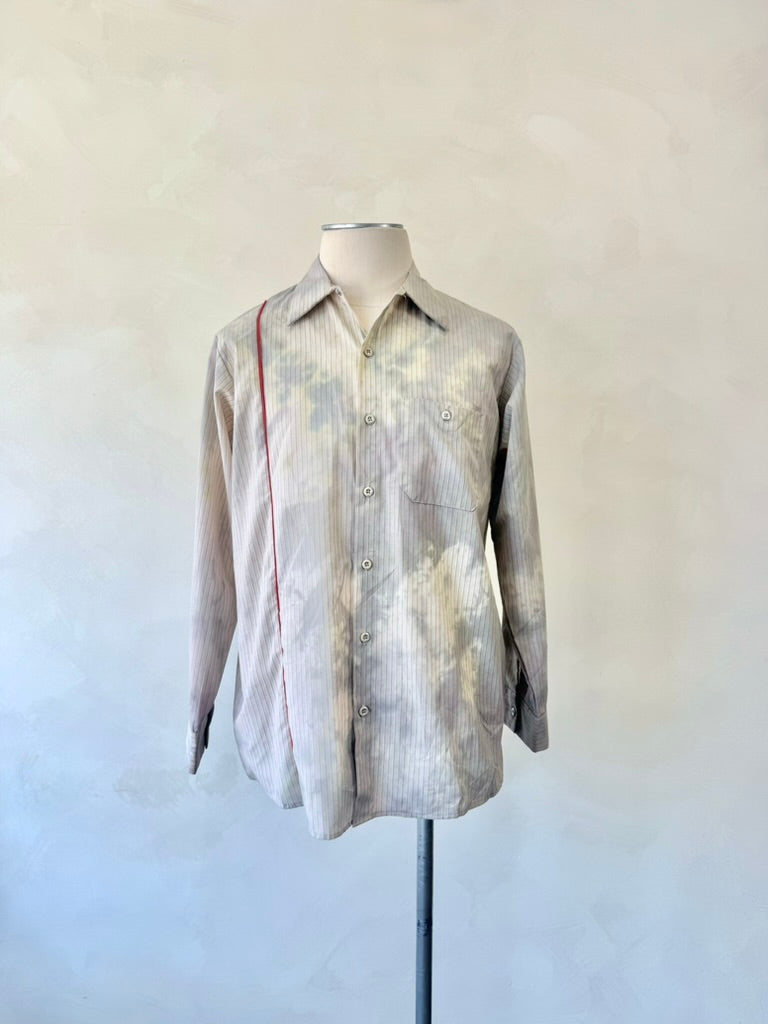Chemise rayée à col renouvelée