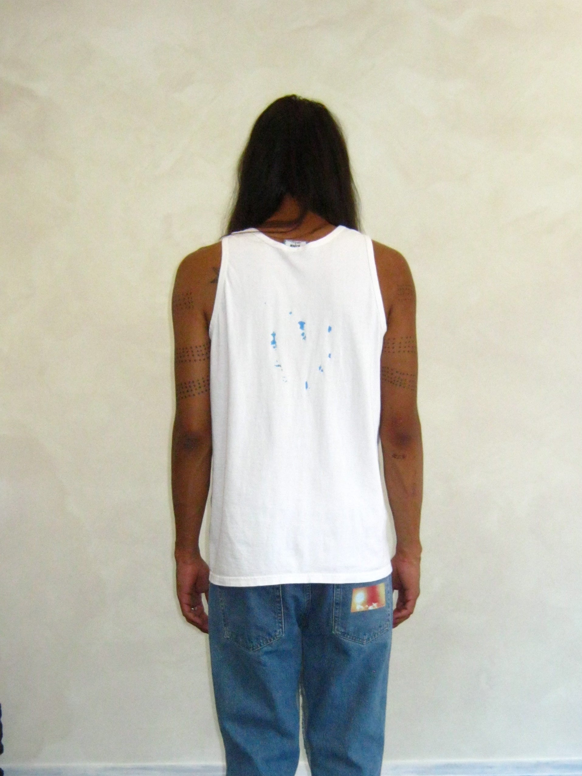 Vintage 1990s Lee Workwear Paint Splatter Tank