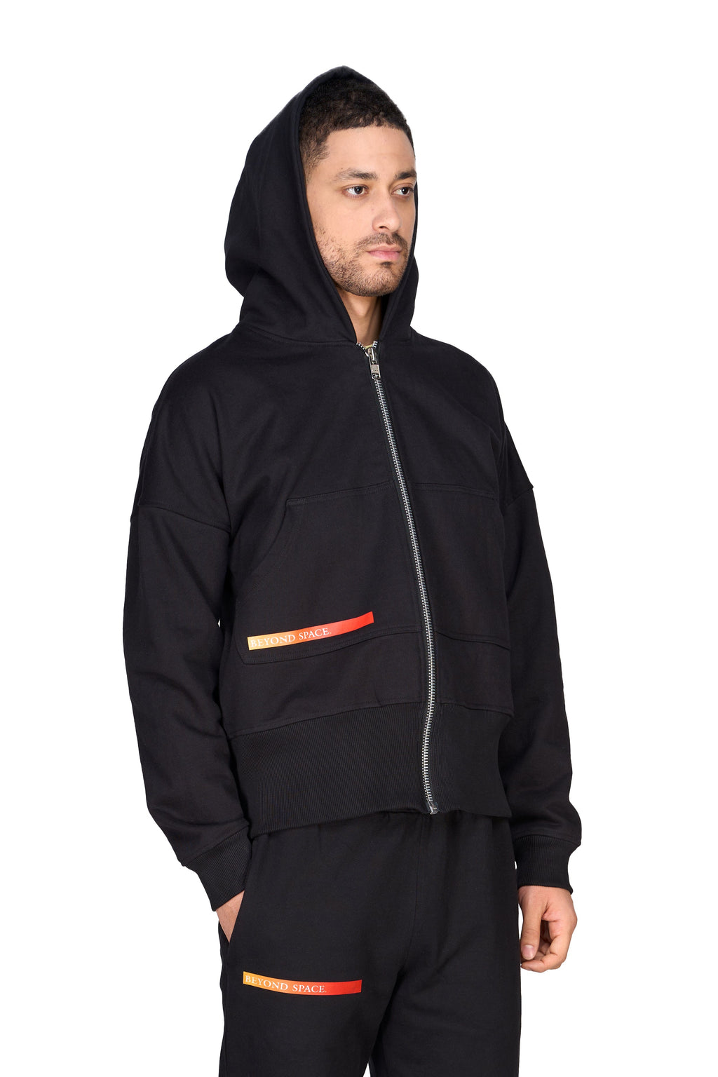 Lightbeam Zip-up Hoodie Black