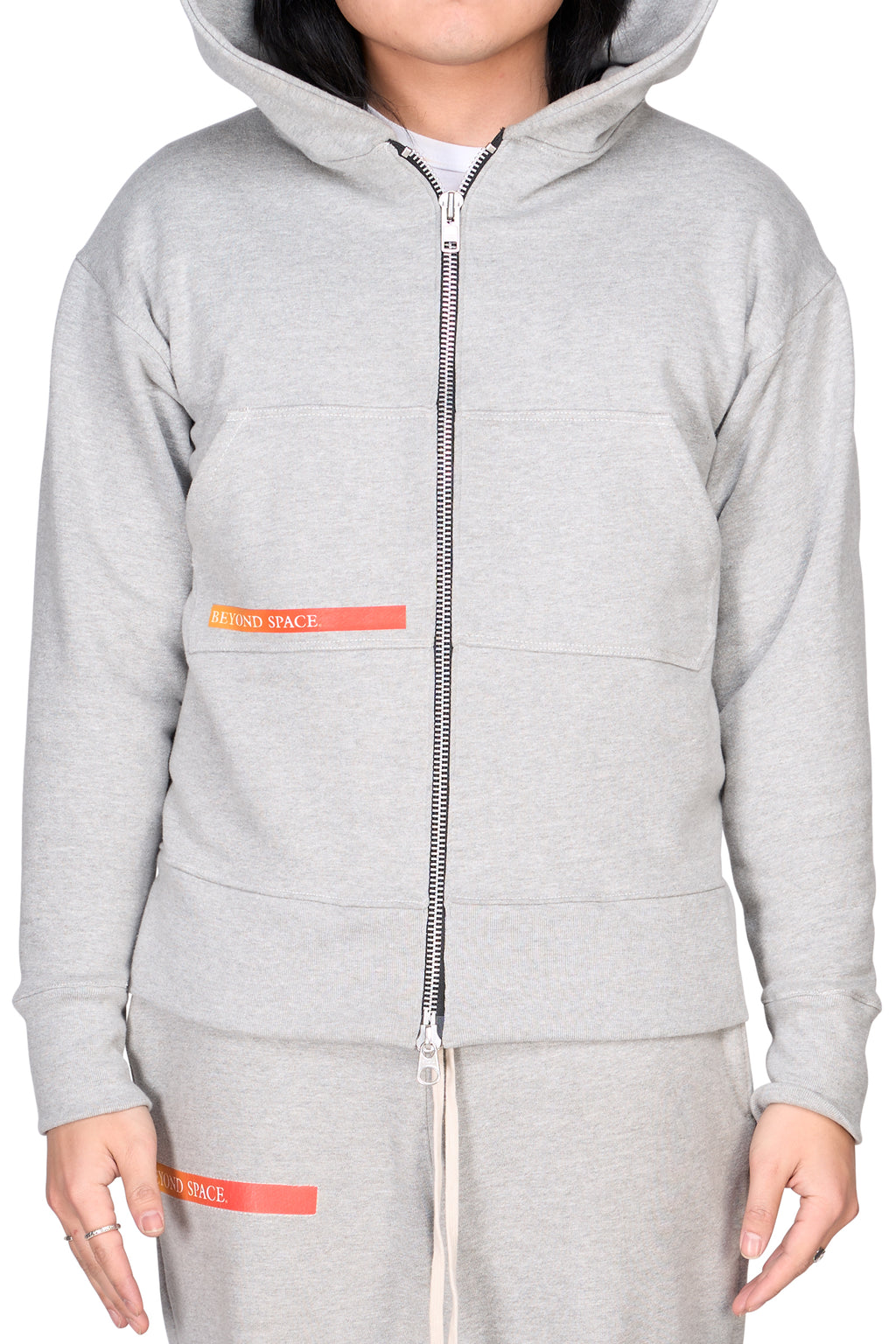 Lightbeam Zip-up Hoodie Grey