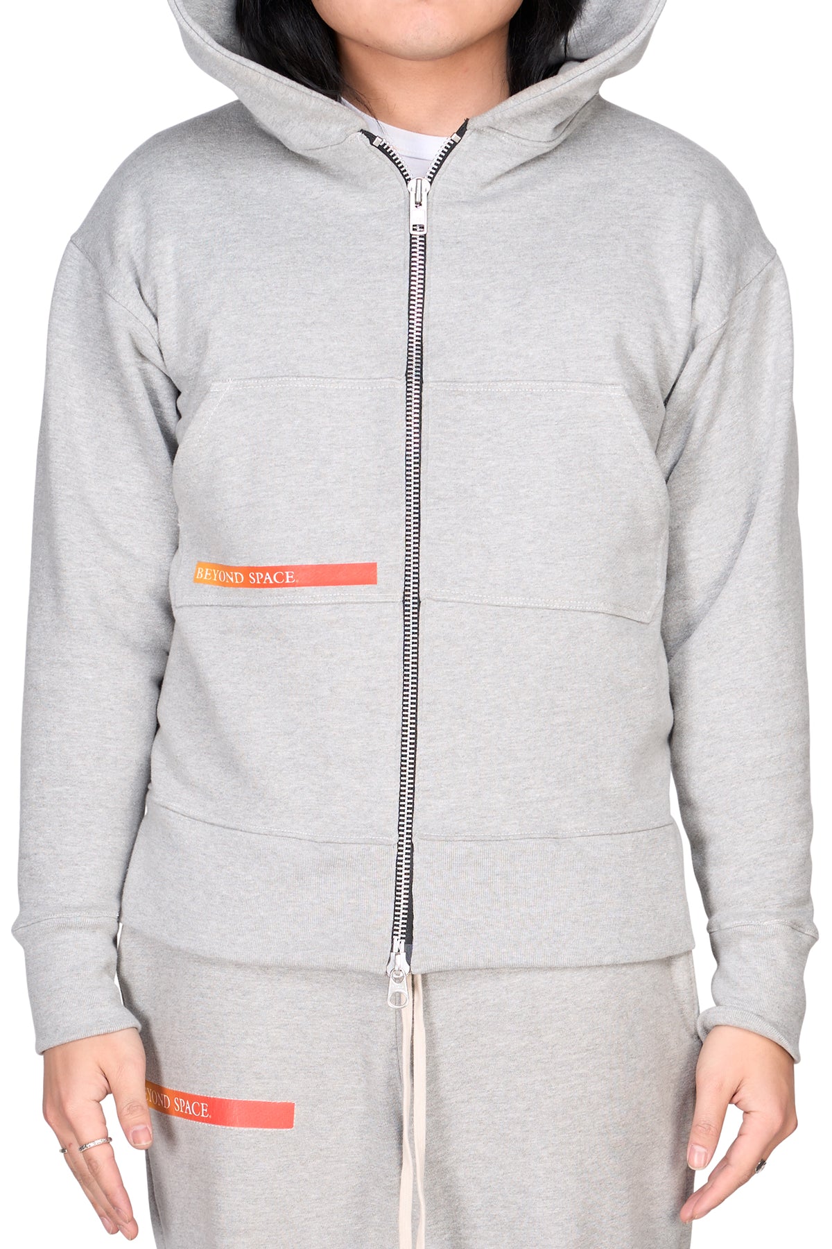 Lightbeam Zip-up Hoodie Grey